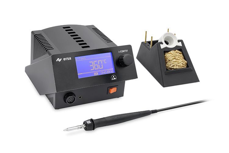 картинка Ersa i-CON1V MK2 / 0IC1105V (80 Вт). Паяльная станция антистатическая являющийся официальным дистрибьютором в России 