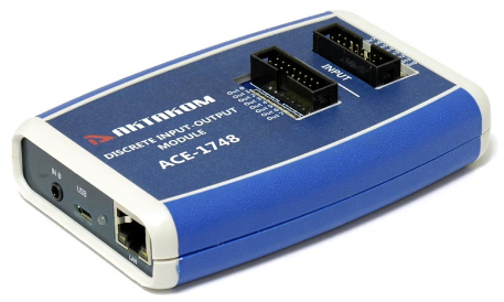 картинка АКТАКОМ АСЕ-1748. Модуль дискретного ввода-вывода USB/LAN 8-канальный являющийся официальным дистрибьютором в России 