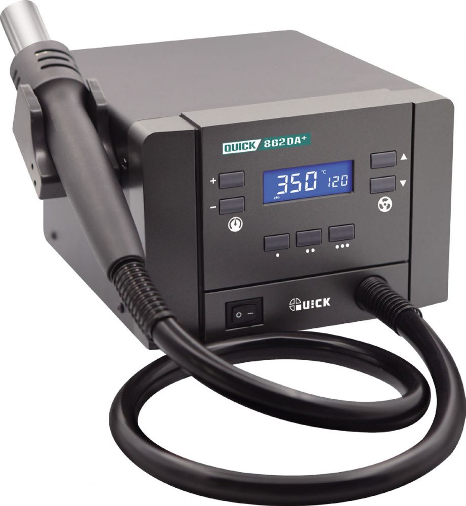картинка Quick 862DA+ (1000 Вт). Термовоздушная паяльная станция являющийся официальным дистрибьютором в России 