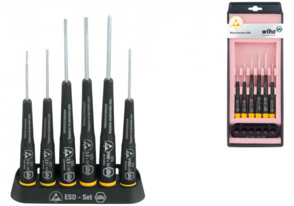 картинка WIHA 32278-16 / Precision. Набор антистатических шестигранных отверток серия 275 K6 ESD являющийся официальным дистрибьютором в России 